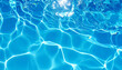 © hardvicore - Blue swimming pool water surface with soft rippling waves and sunlit reflections, summer vibe.
