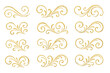 © icon_art - Elegant gold swirl designs suitable for invitations and decorative artworks