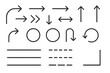 © icon_art - Selection of various directional arrows and lines ideal for graphic design and illustration projects