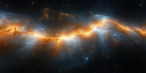 Wall Mural - stunning cosmic cloud illuminated by starlight in deep space captured from astronomical observatory