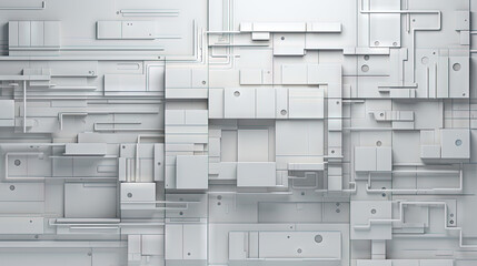 Wall Mural - background with metallic panels texture, wires and circuit. spaceship hull wall technology backgroun