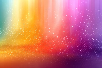 Sticker - a colorful background with white snowflakes