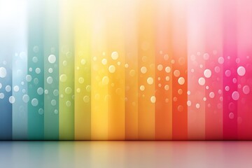 Sticker - a colorful background with white snowflakes