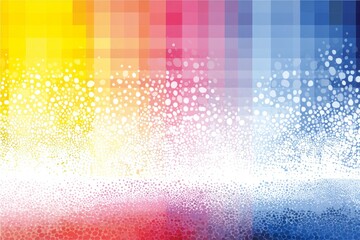Sticker - a colorful background with white snowflakes