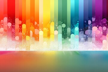 Sticker - a colorful background with white snowflakes