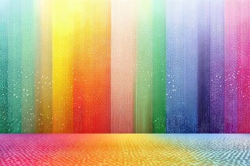 Sticker - a colorful background with white snowflakes