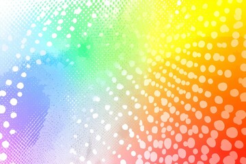 Sticker - a colorful background with white snowflakes