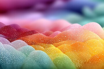 Sticker - a colorful background with white snowflakes