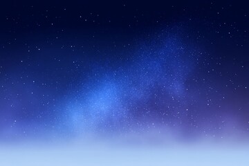 Wall Mural - vast starry night sky with deep blue and purple cosmic colors