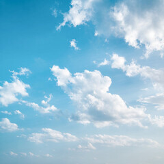 Wall Mural - some clouds almost like delicate brushstrokes.