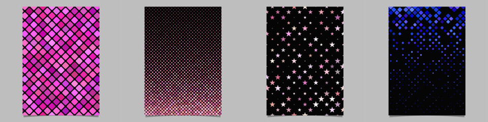 Wall Mural - abstract geometrical brochure background collection