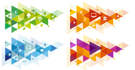 Wall Mural - Abstract illustration geometric