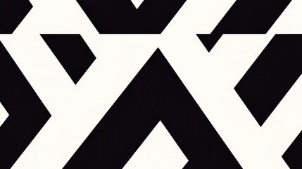 Aufkleber - Black and white image of a pattern of triangles. The image is abstract and has a modern feel to it