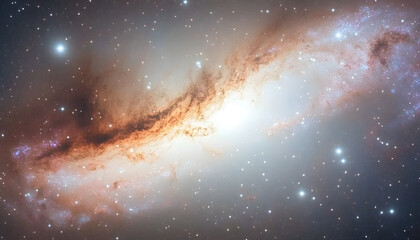 Wall Mural - pastel faded galaxy and stars heritage galaxy stars pastel pale spiritual mystical ethereal cosmic u