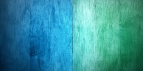 Poster - Blue and green wood grain background. The blue and green colors are contrasting and create a sense of depth and texture. The wood grain pattern adds a natural and organic feel to the image
