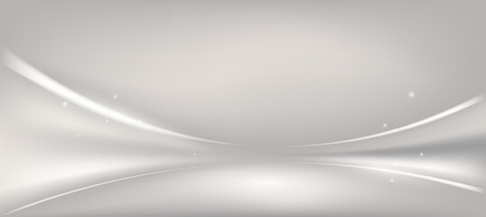 Minimal luxury ads design. Modern elegant grey white gradient background vector for branding presentation