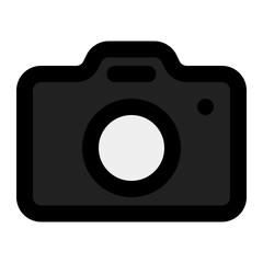 Wall Mural - simple camera icon suitable for photography and media projects.