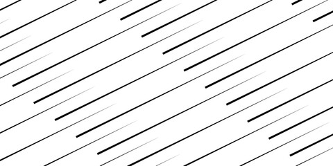 Abstract geometric pattern featuring black random diagonal lines on a white background. The design is monochrome with a minimalistic outline style, creating a trendy, modern, and dynamic texture. 