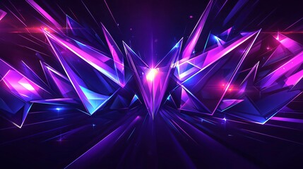 Wall Mural - beautiful purple and blue abstract background featuring geometric shapes in a bold modern design per