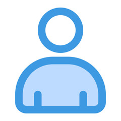 Wall Mural - A simple representation of a user profile for web or app design.
