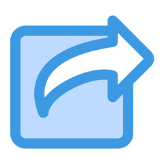 Wall Mural - simple share icon representing communication and content sharing in digital platforms.