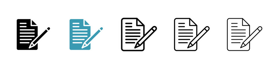 edit file icon vector simple design