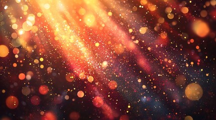 Wall Mural - a luminous abstract display of light bursts creating a joyful atmosphere with bright colors and dyna