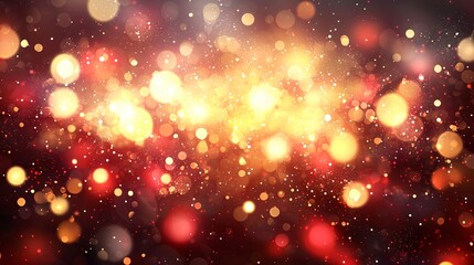 Wall Mural - a blurry background featuring beautiful bokeh lights creating an enchanting atmosphere with a touch 