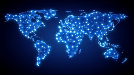 global network connection map