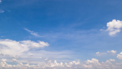 Wall Mural - clear blue sky background,clouds with background, blue sky background with tiny clouds. white fluffy