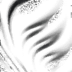 Wall Mural - Abstract halftone pattern. Pixel art. Black and white vector illustration	