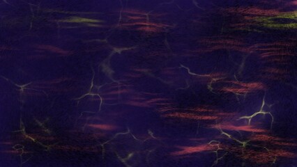 Ethereal depths Dark fissures and glowing veins