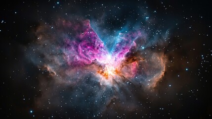 Aufkleber - Timelapse of stellar nursery birth cosmic space astronomy footage infinite universe celestial wonders
