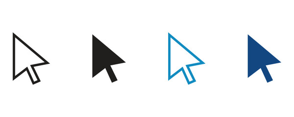 click. icon for design. easily editable, ,cursor icons set and computer curser vector icon pointing 