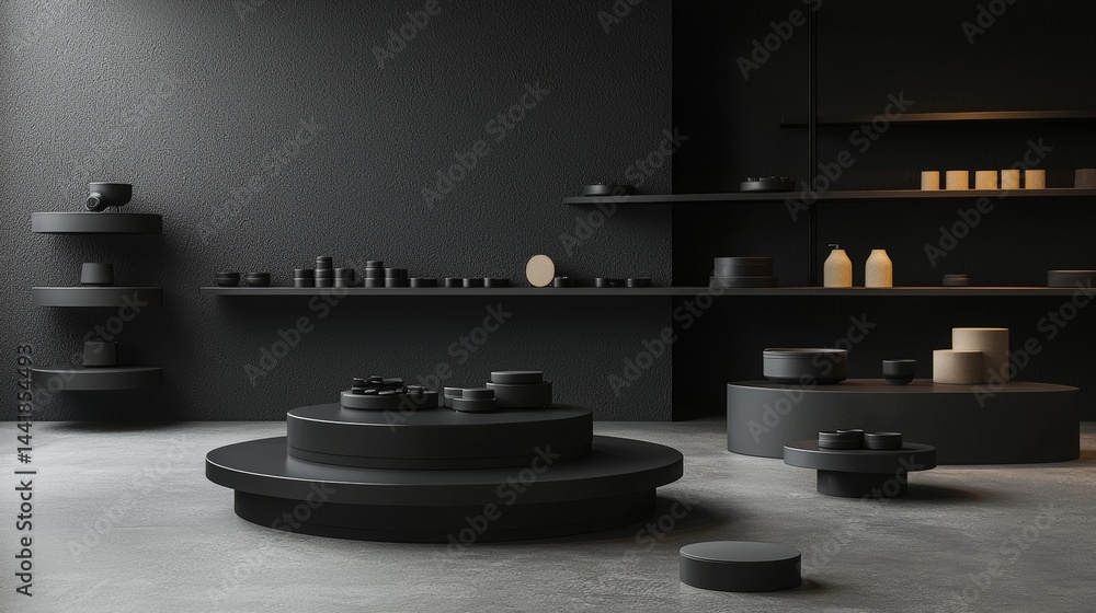 View of stage the provided interior render into a minimalist clean editorial ...