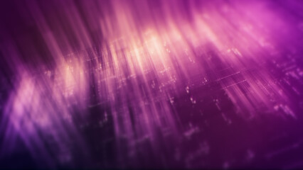 Fototapete - Futuristic network simulation blending AI, quantum physics, and deep learning, with a particle matrix analyzing data in a sleek, background animation display