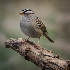 red backed shrike on branch
