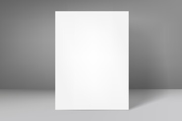 Aufkleber - Vertical blank frame with shaow. 3d vector mockup