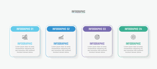  Timeline infographic template design. 3-4-5 options or steps business infographic template design. Can be used for process diagram, presentations, workflow layout, flow chart, steps, banner.