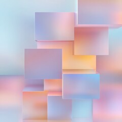 colorful geometric cubes background design