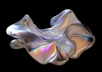 Wall Mural - Abstract iridescent form
