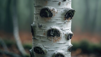Aufkleber - Background of birch tree bark in nature