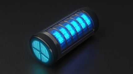 Wall Mural - Futuristic energy canister