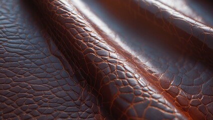 Aufkleber - Background wallpaper featuring detailed macro of genuine brown leather texture.