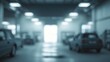 © Seyyar - Out-of-focus mechanic service center with automobile interior and car care station background
