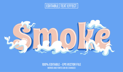 Wall Mural - smoke editable text effect