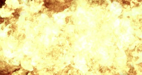 Wall Mural - 4K Fire Blast Isolated On Black Background. Visual Effects Element.