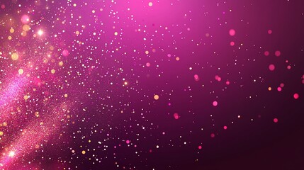 Wall Mural - Abstract pink and gold glitter bokeh background.