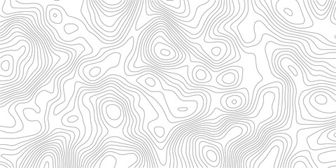 Fototapete - Abstract Topographic background. Geographic line map. Wavy pattern design. Paper texture imitation of a geographical map shades. Vector illustration.	