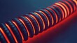 © embun - Glowing coil with vibrant colors against a dark background